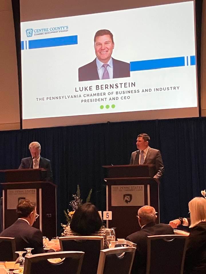 I was very happy to attend the presentation of Centre County’s Economic Development Strategic Plan. I had the honor of meeting Mr.Luke Bernstein, President and CEO of the Pennsylvania Chamber of Business and Industry. We had a fantastic discussion about how we can work together to benefit our region and the state as a whole.